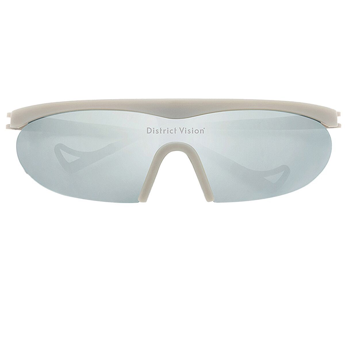 Image of District Vision Koharu Eclipse Sunglasses Flint/D+ G15 Silver Flash Mirror, One Size