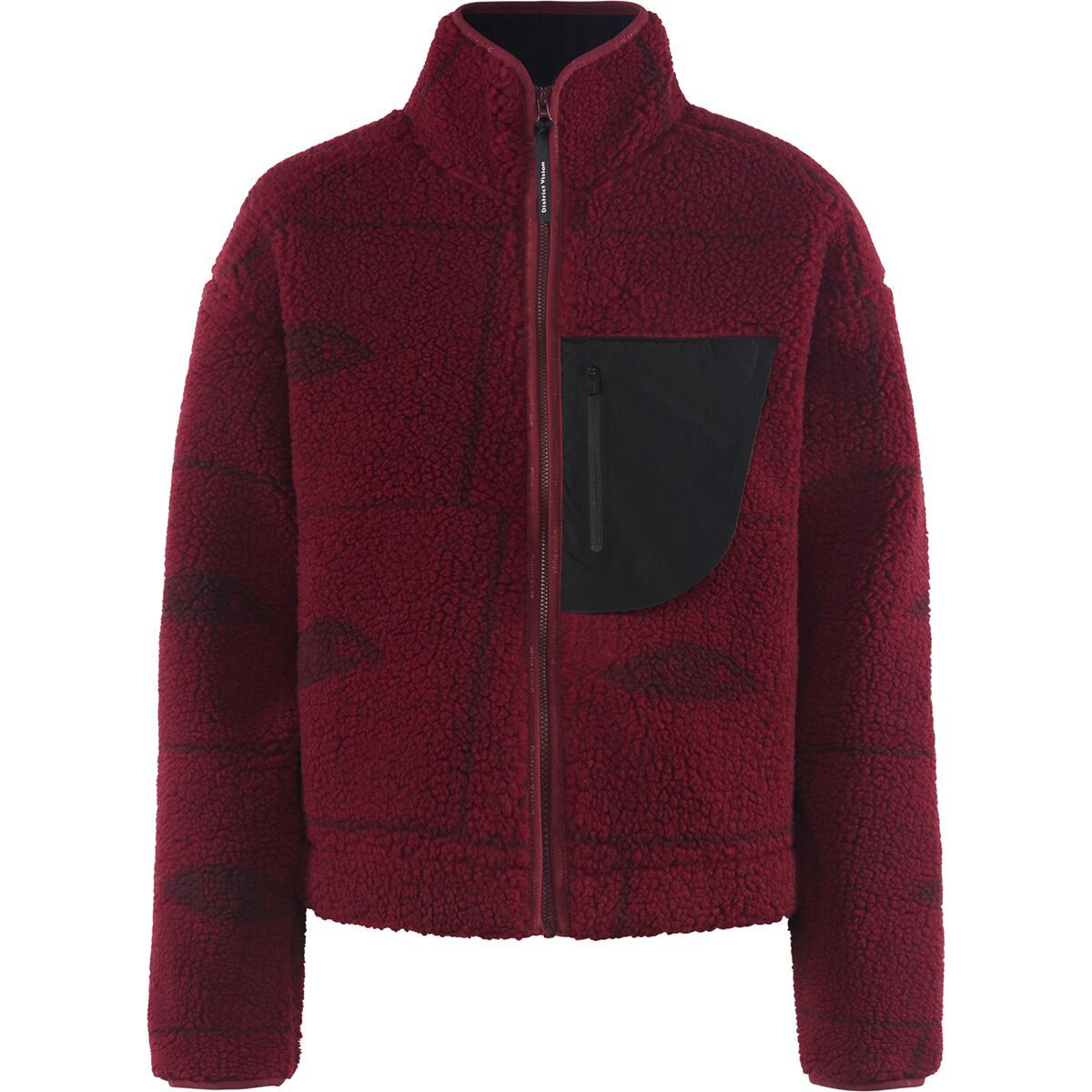 Image of District Vision Cropped Pile Fleece Jacket - Women's Hollow Visions, XL