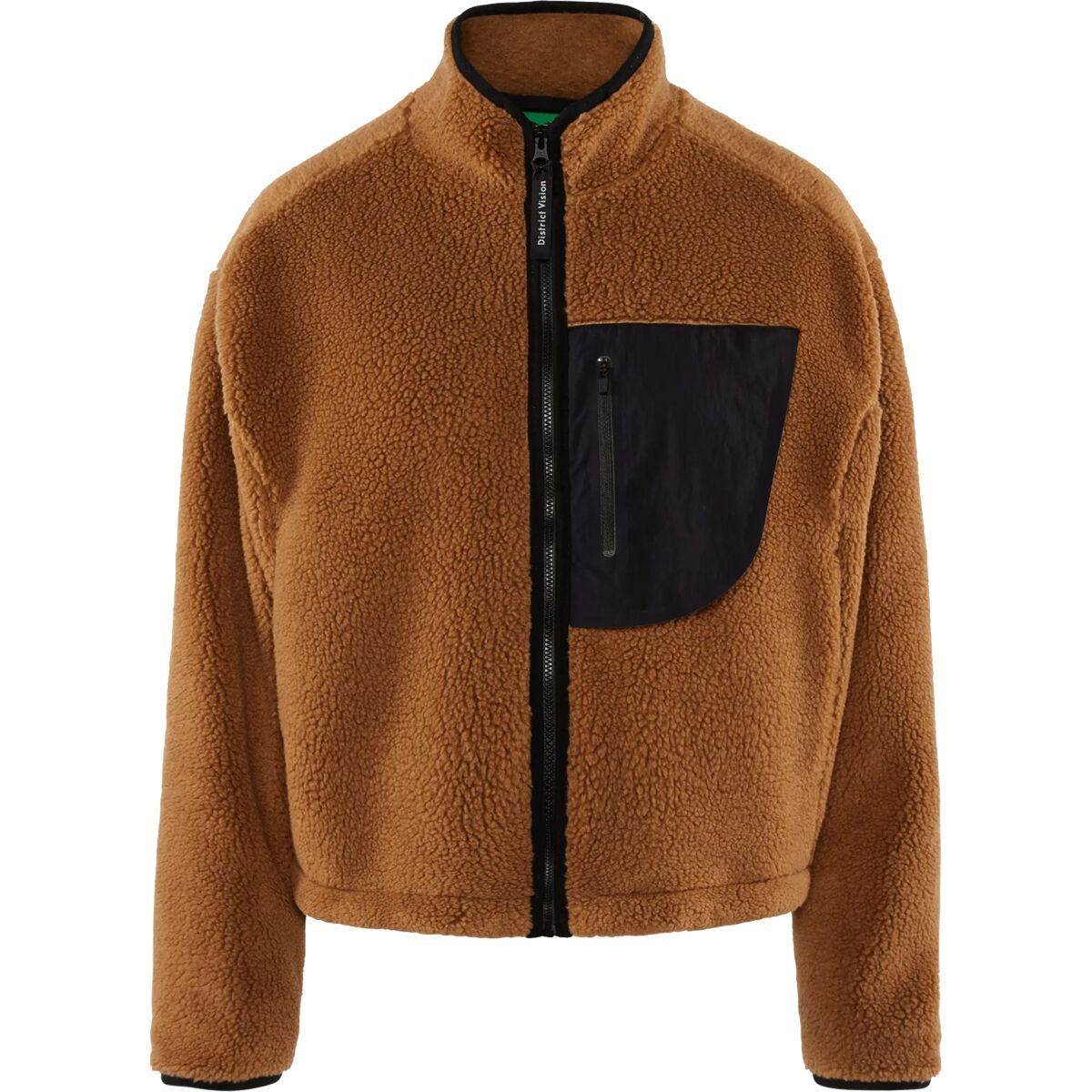 Image of District Vision Cropped Pile Fleece Jacket - Women's Sand, M