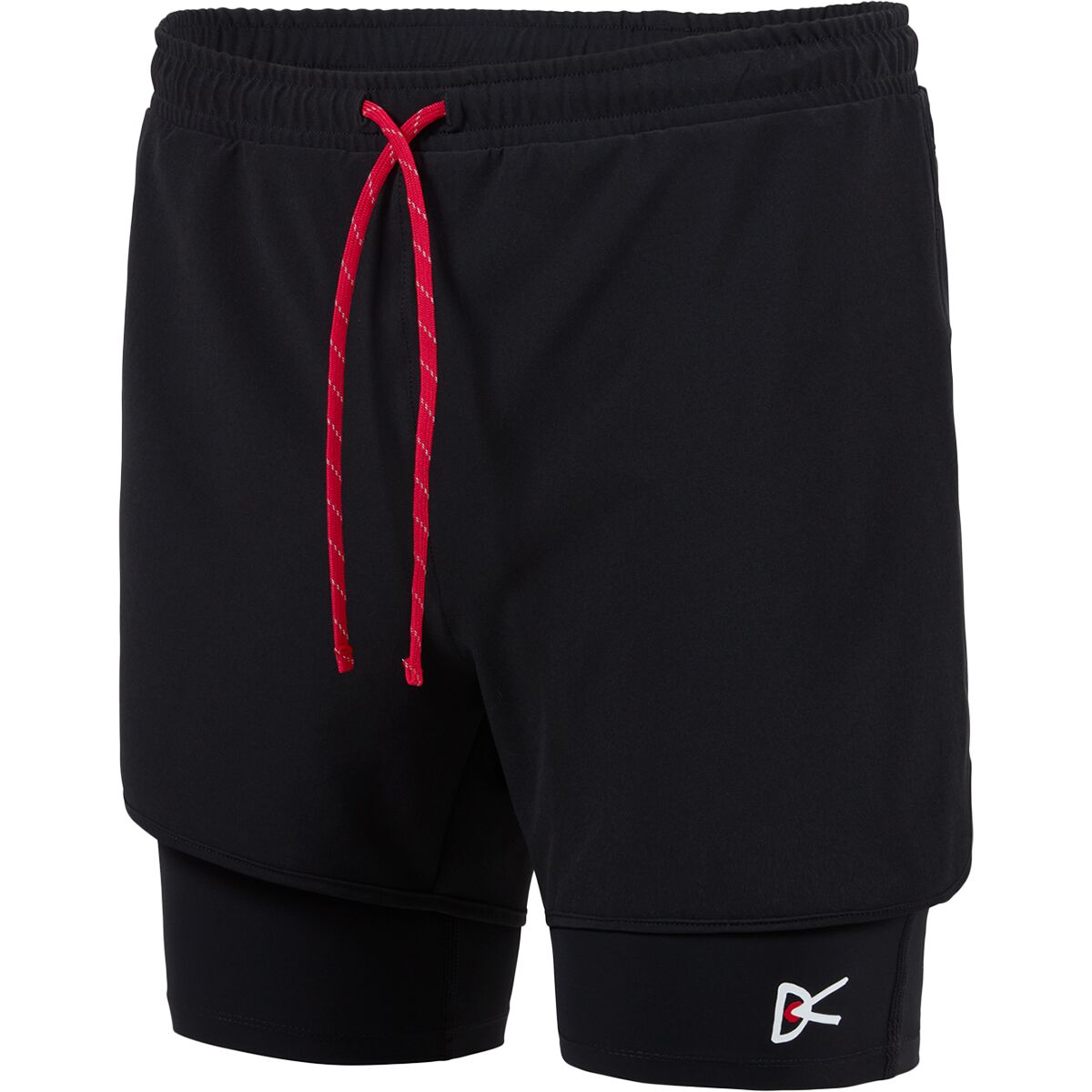 Image of District Vision Layered Trail Short - Women's Black/Black, S