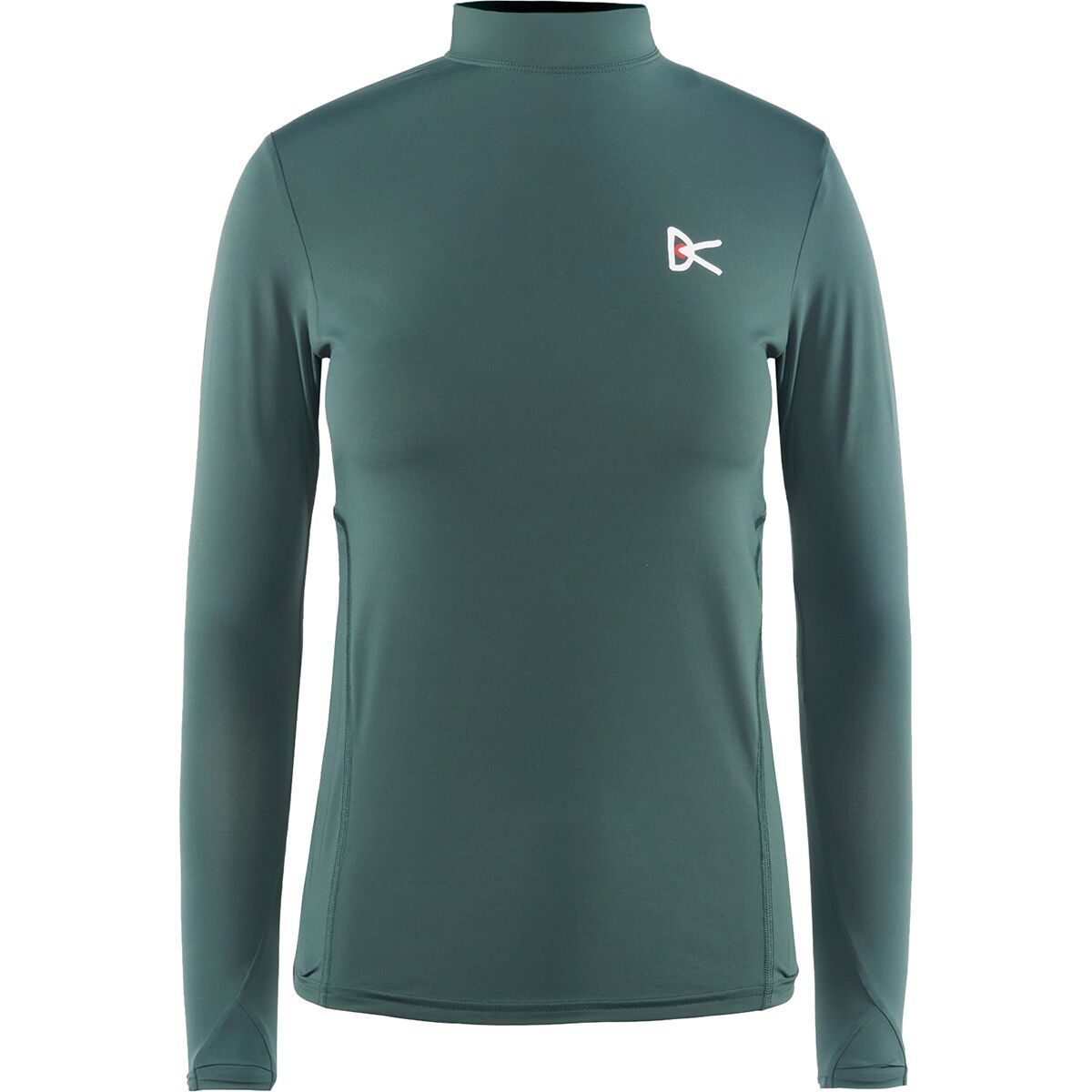 District Vision Paneled Long-Sleeve Mock T-Shirt - Women's Spruce, XS