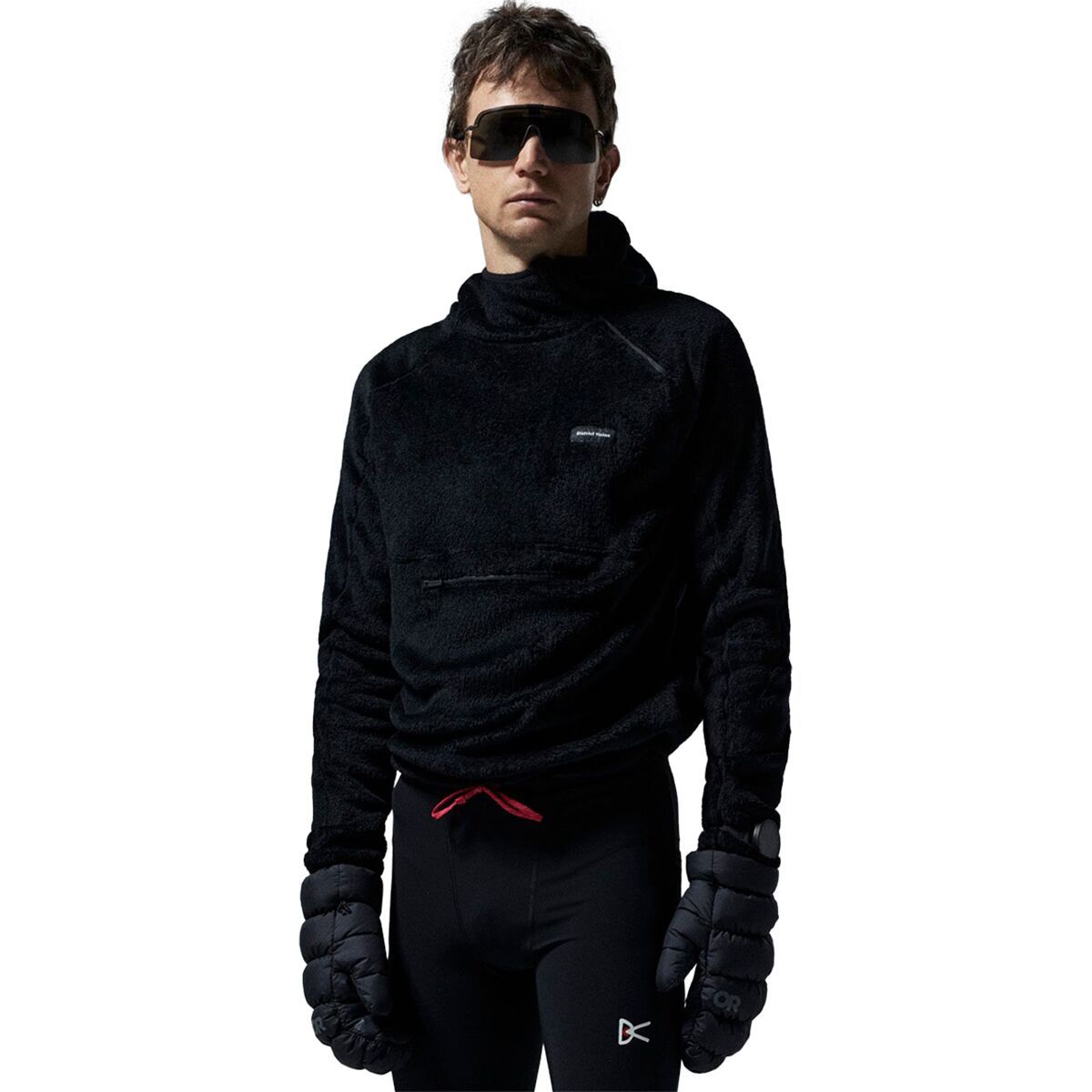 District Vision Polartec Hooded Running Midlayer - Men's Black, XL