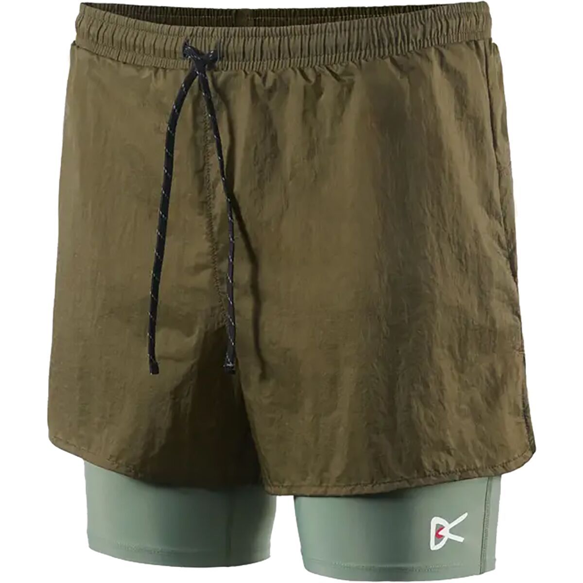 District Vision Ripstop Layered Trail Short - Men's Olive, XL