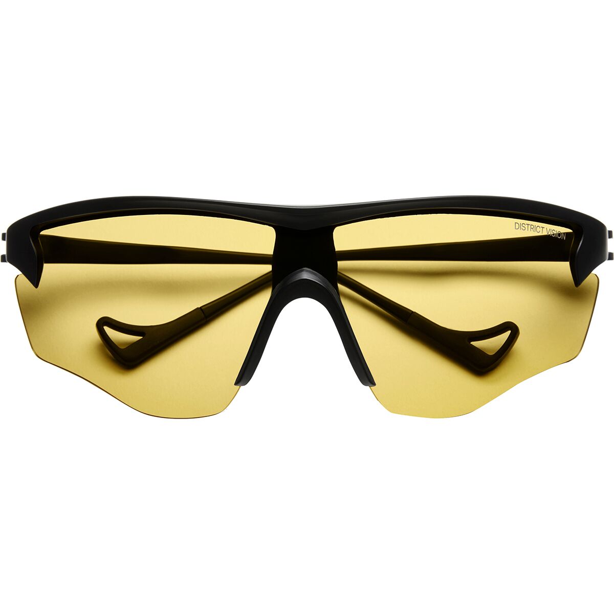 District Vision District Vision Junya Racer Sunglasses Black/D+ Sports Yellow, One Size