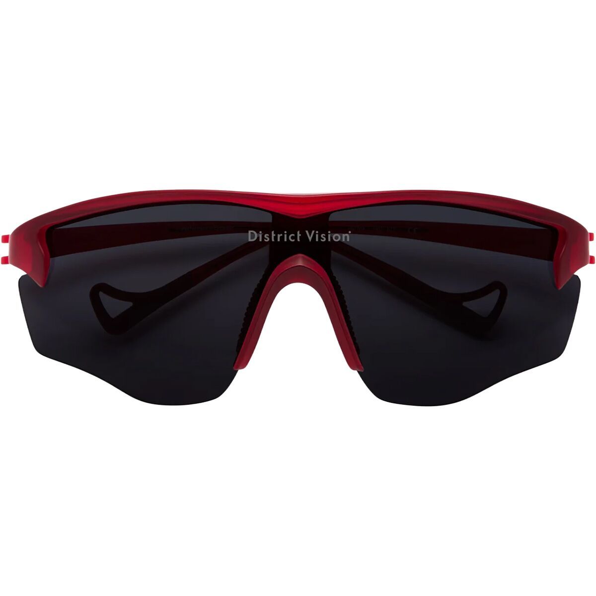 Image of District Vision Junya Racer Sunglasses Ruby/D+ Onyx Mirror, One Size