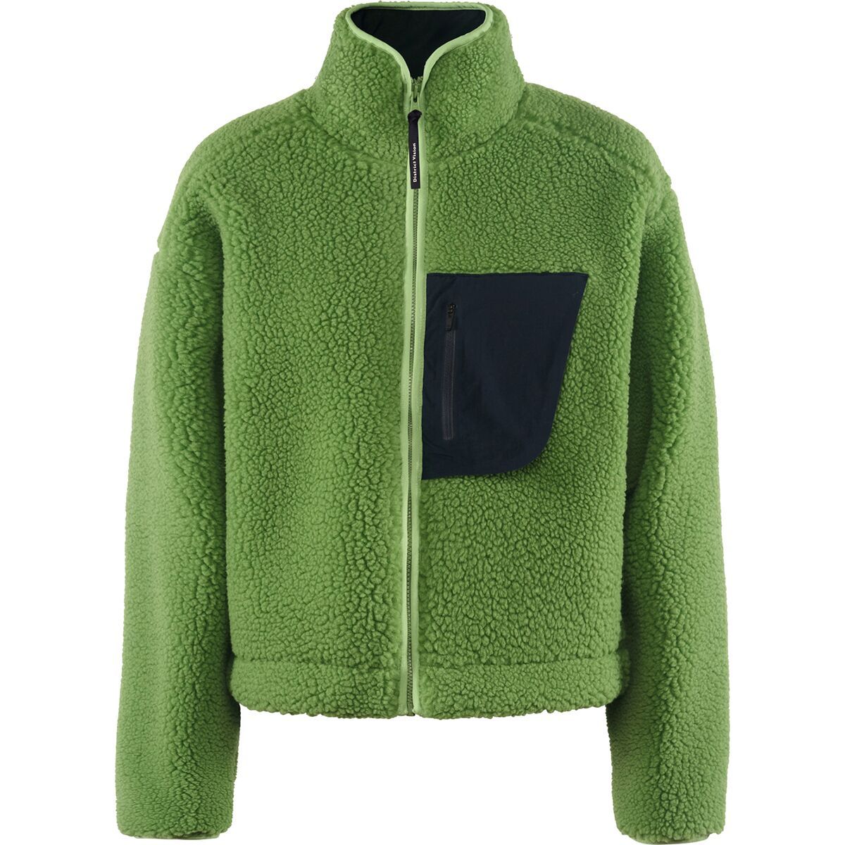 District Vision Cropped Wool Pile Fleece Jacket - Women's Matcha, M