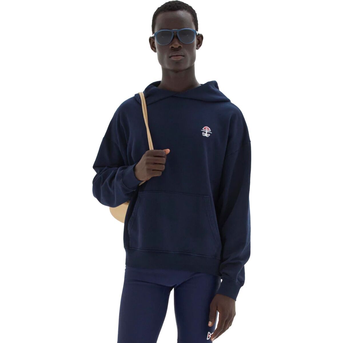 Image of District Vision California Cotton Hoodie - Men's Chakra Navy, L