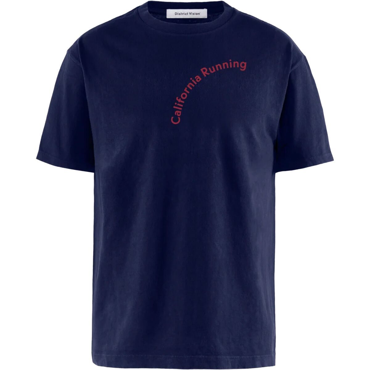 Image of District Vision California Cotton T-Shirt - Men's California Running Navy, XL