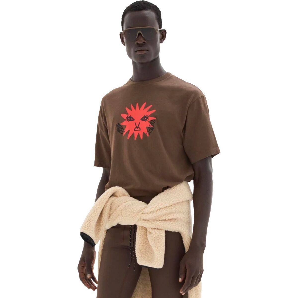 Image of District Vision California Cotton T-Shirt - Men's Peace & Sunshine, S