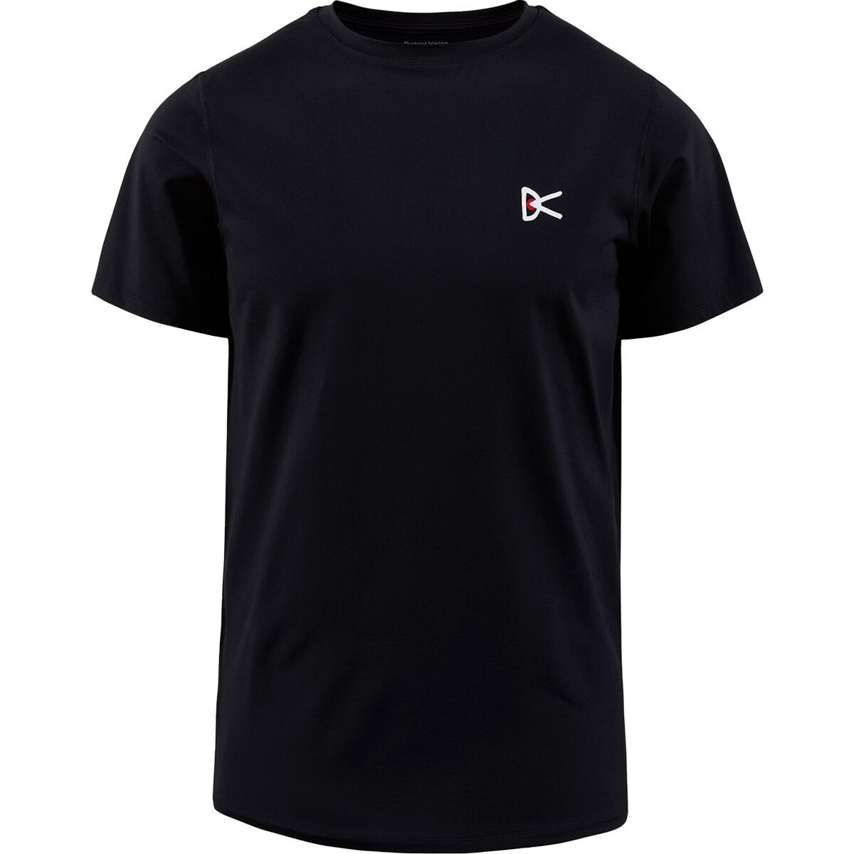 Image of District Vision Ultralight Aloe Short Sleeve T-Shirt - Men's Black Wordmark, XL
