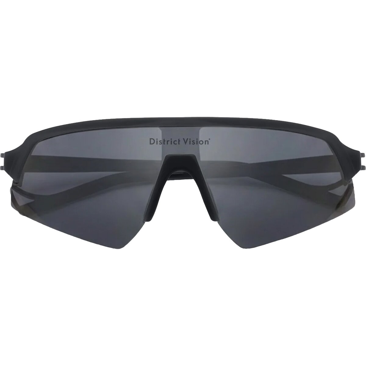 Image of District Vision Choji Turbo Blade Sunglasses Black/D+ Onyx Mirror, One Size