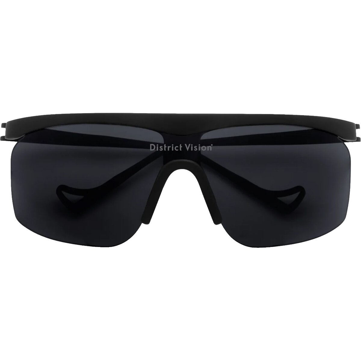 Image of District Vision Konoha Sun Sprinter Sunglasses Black/D+ Onyx Mirror, One Size