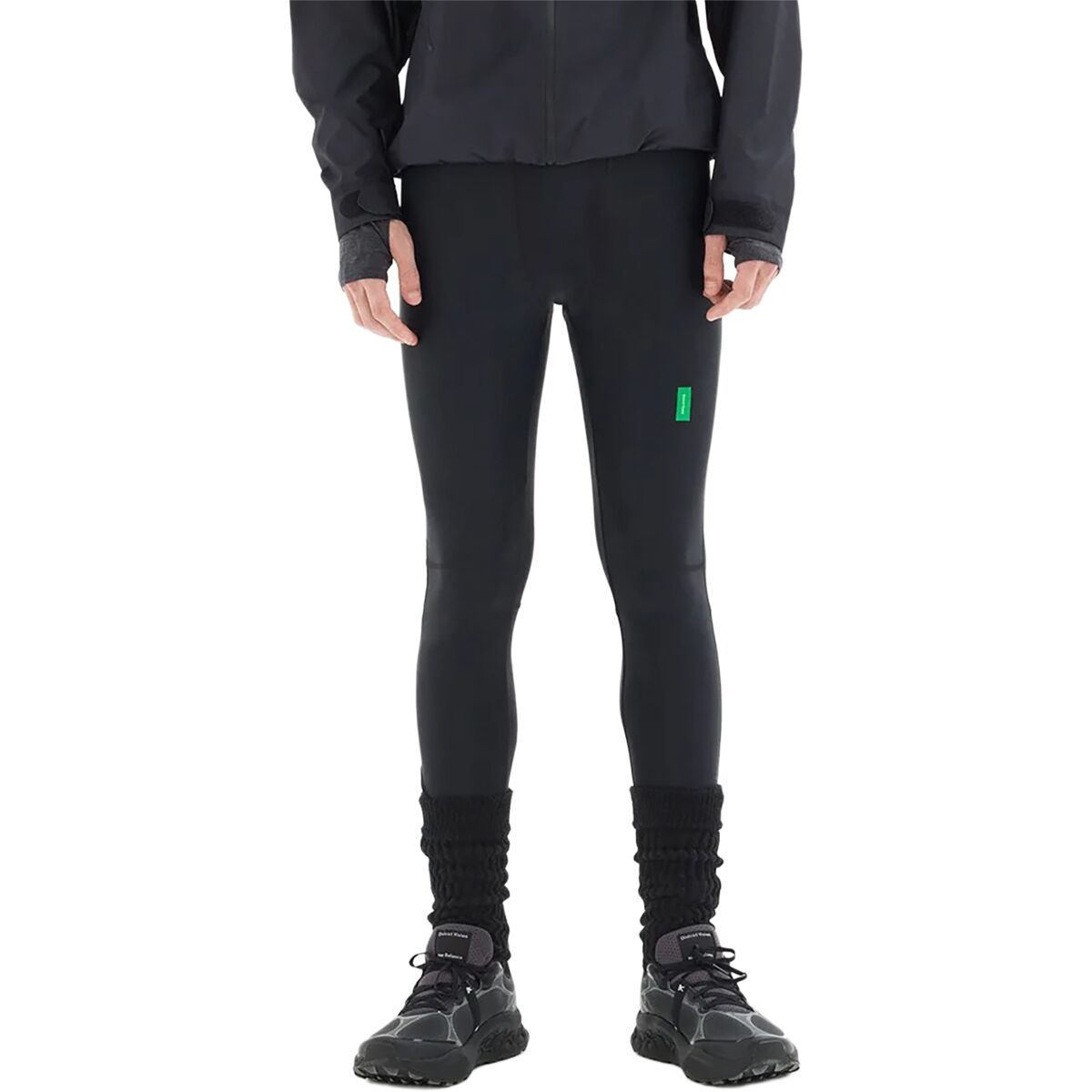 Image of District Vision Full Length Tights - Men's Black, M