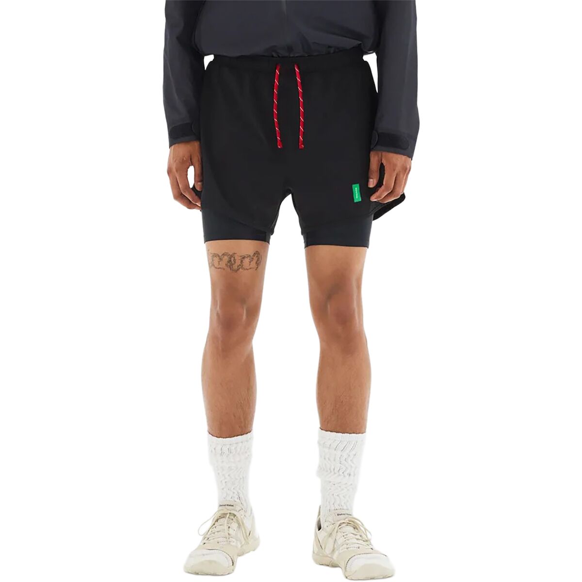 Image of District Vision Layered Training Short - Men's Black/Black, S