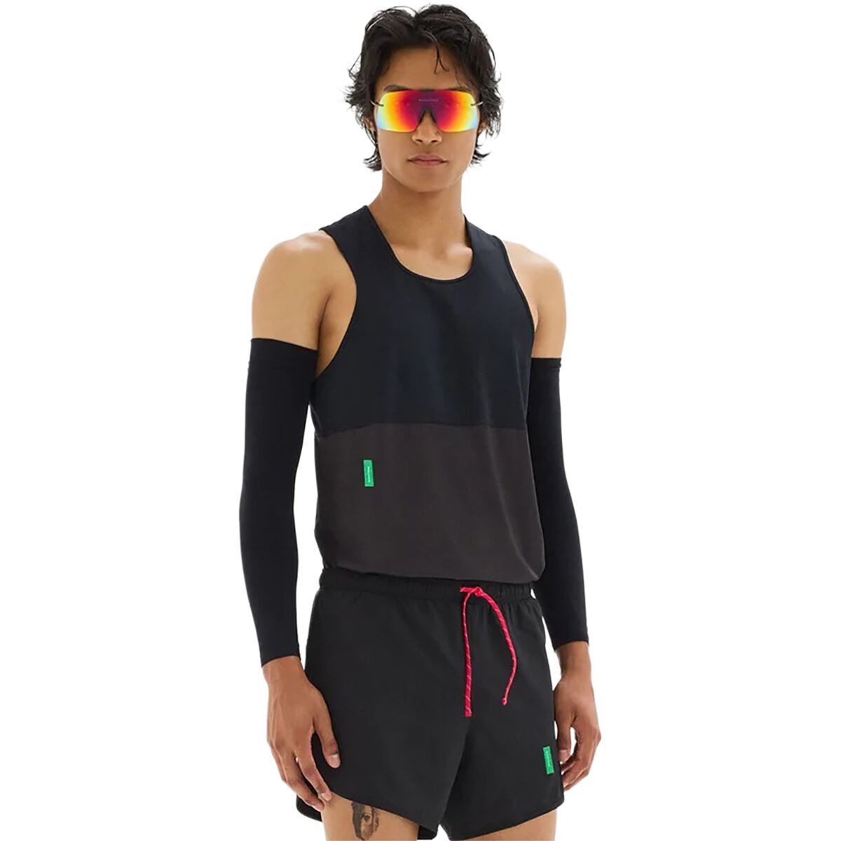 Image of District Vision Panelled Training Singlet - Men's Black, XL
