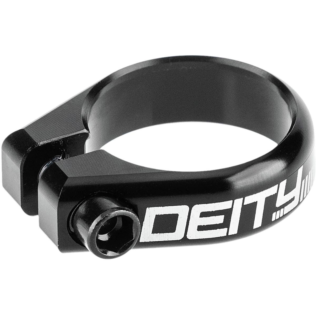 Image of Deity Components Circuit Seatpost Clamp Black, 36.4mm
