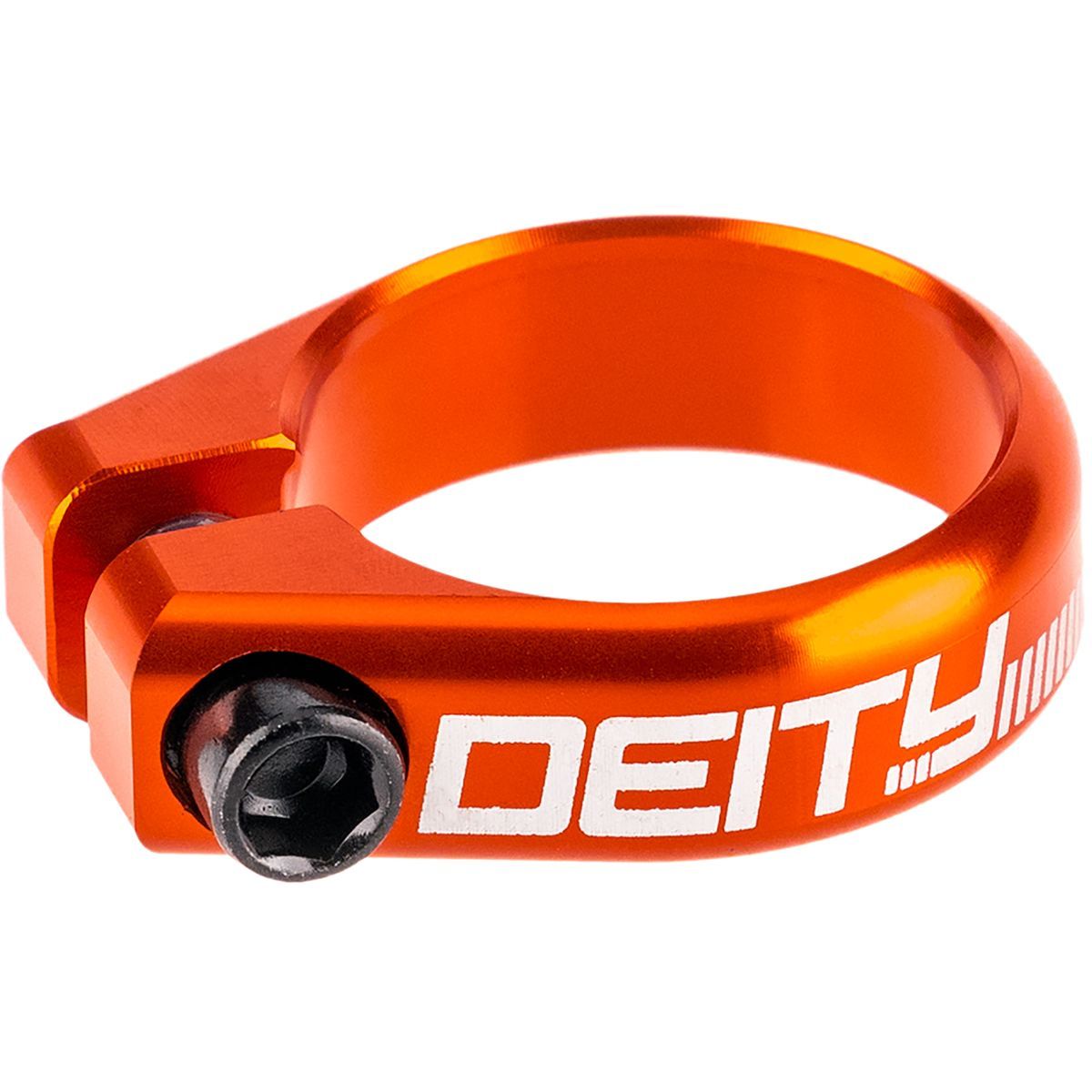 Image of Deity Components Circuit Seatpost Clamp Orange, 31.8mm