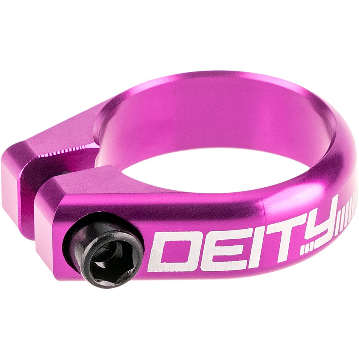 Image of Deity Components Circuit Seatpost Clamp Purple, 31.8mm