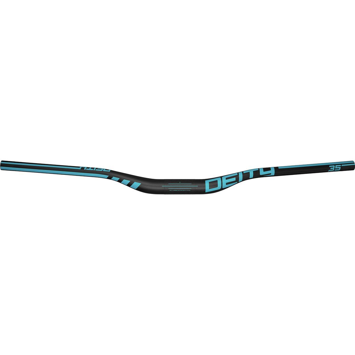 Image of Deity Components Speedway 35 Carbon Riser Handlebar Turquoise, 810mm