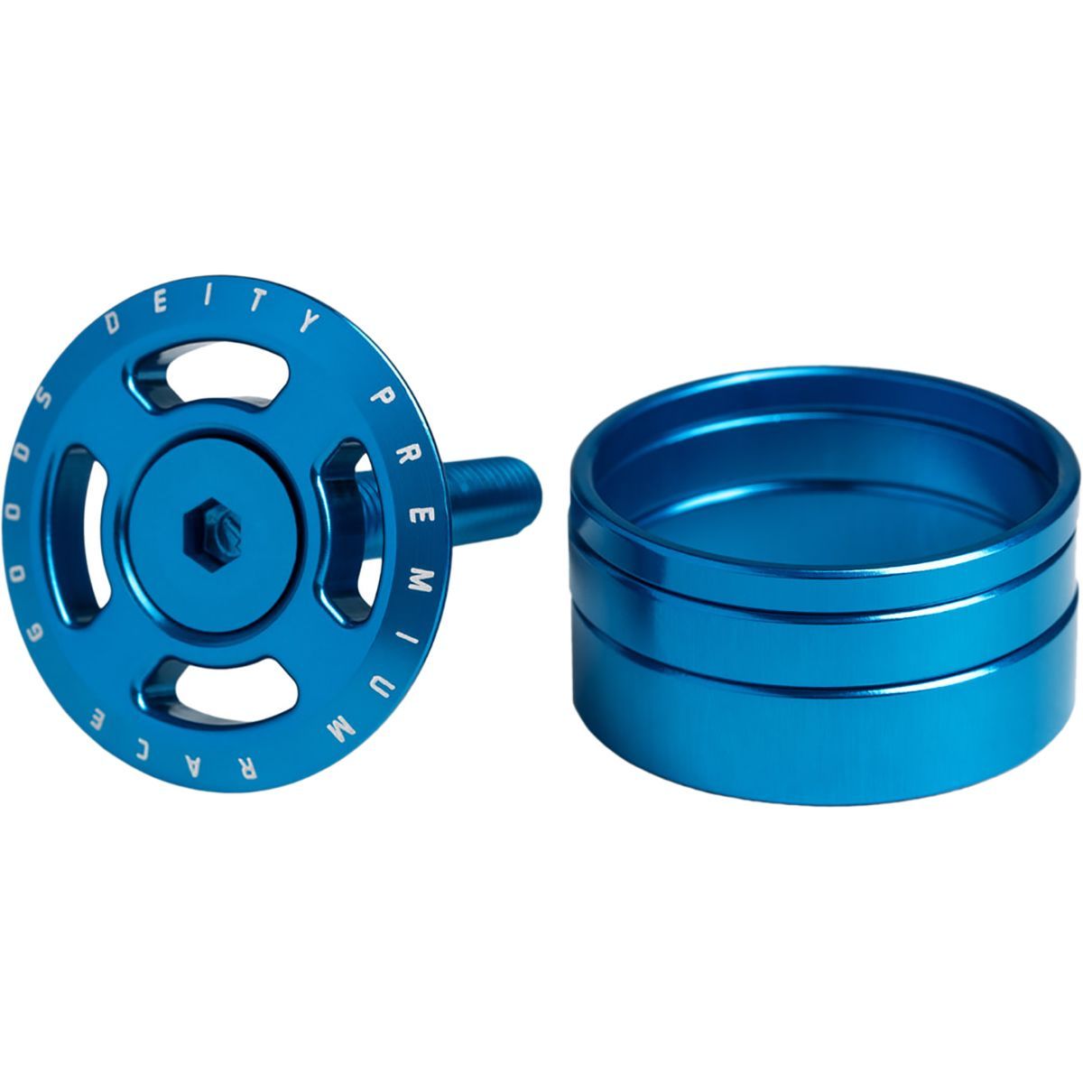 Image of Deity Components Crosshair Headset Cap Blue, One Size