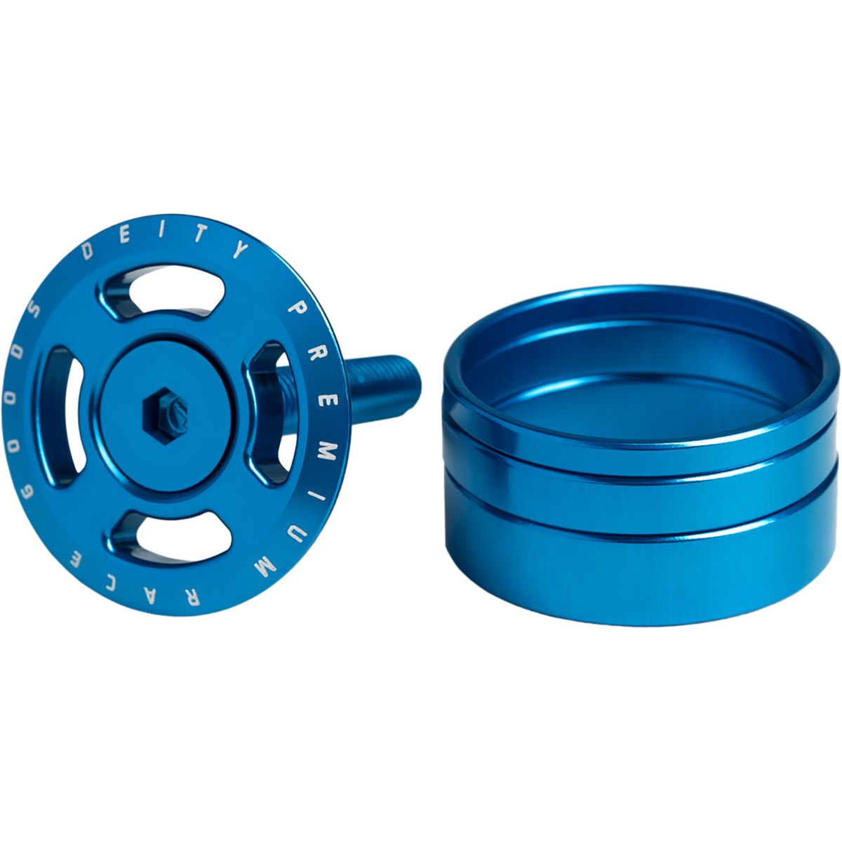 Image of Deity Components Crosshair Headset Cap Blue, One Size