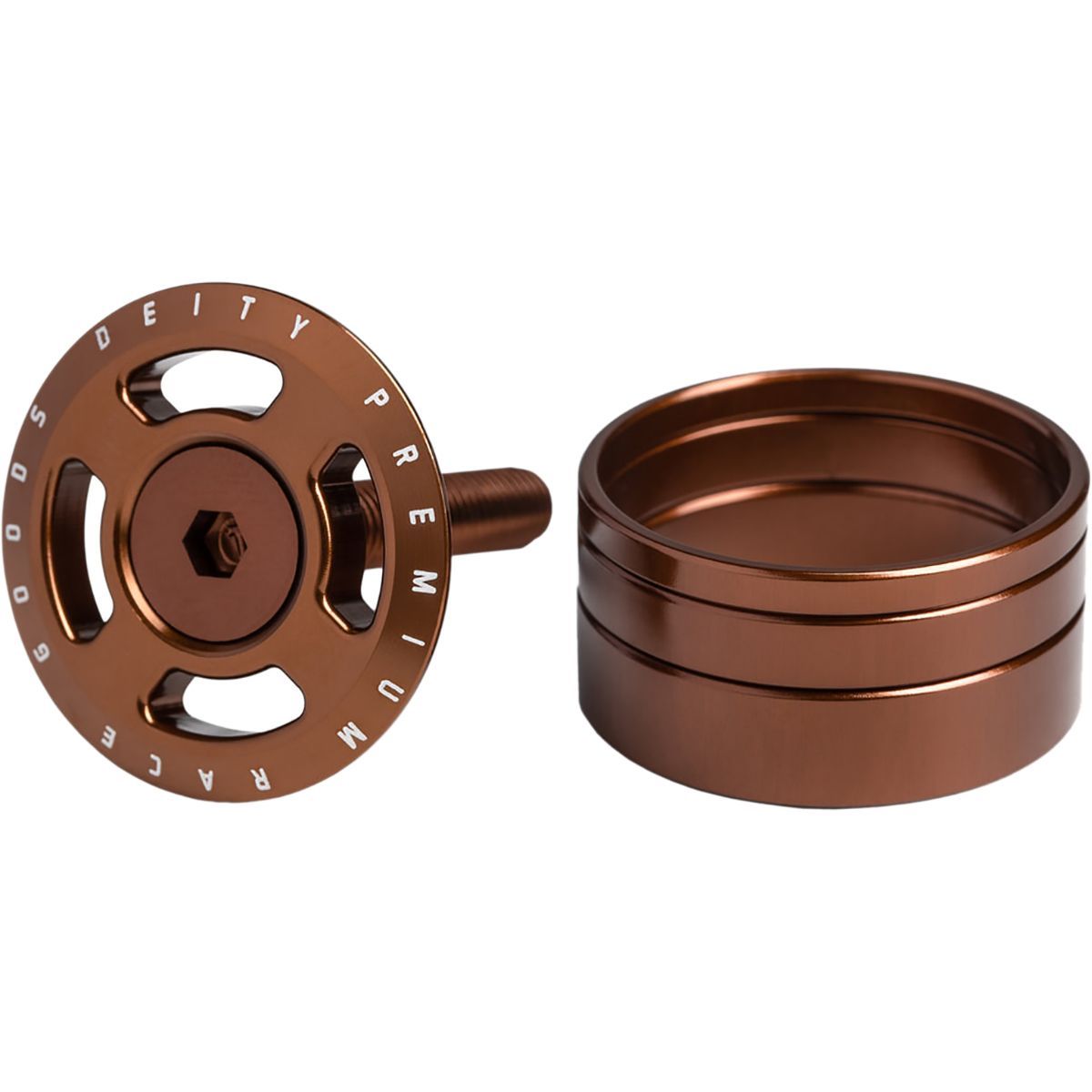 Image of Deity Components Crosshair Headset Cap Bronze, One Size