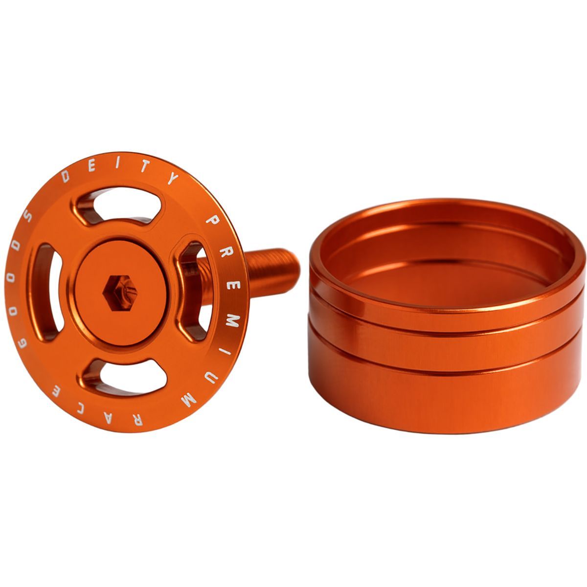 Deity Components Crosshair Headset Cap Orange, One Size