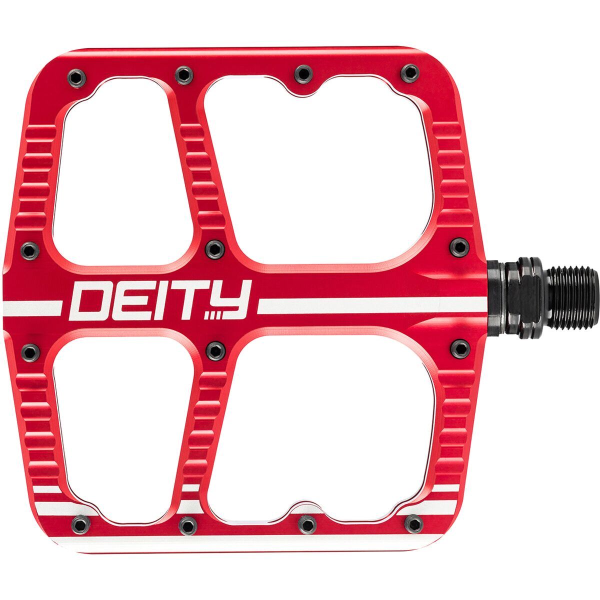 Image of Deity Components Flat Track Pedals Red, One Size