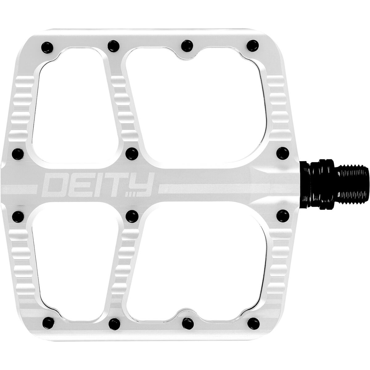 Image of Deity Components Flat Track Pedals Silver, One Size