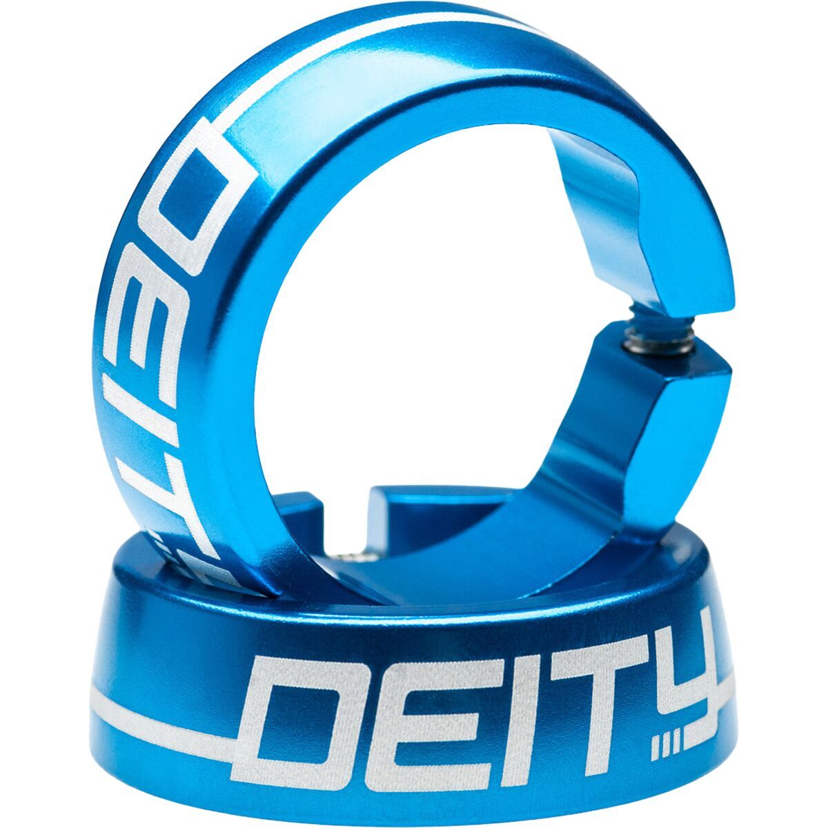 Image of Deity Components Megattack Grip Clamps Blue, One Size