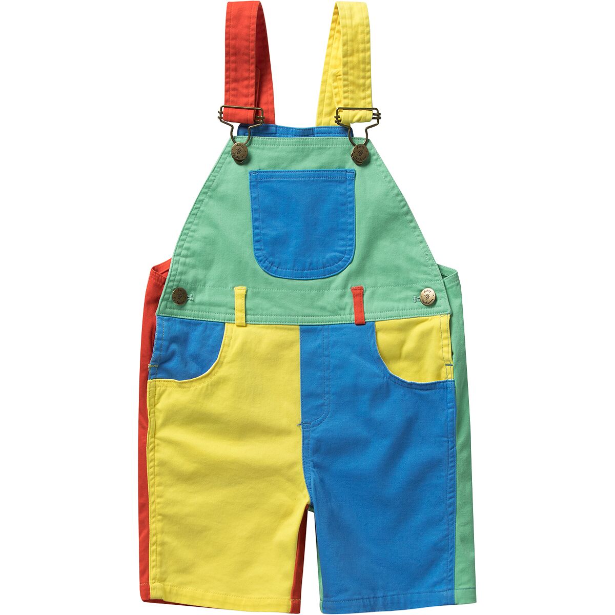 Dotty Dungarees Colourblock Primary Short - Toddlers'