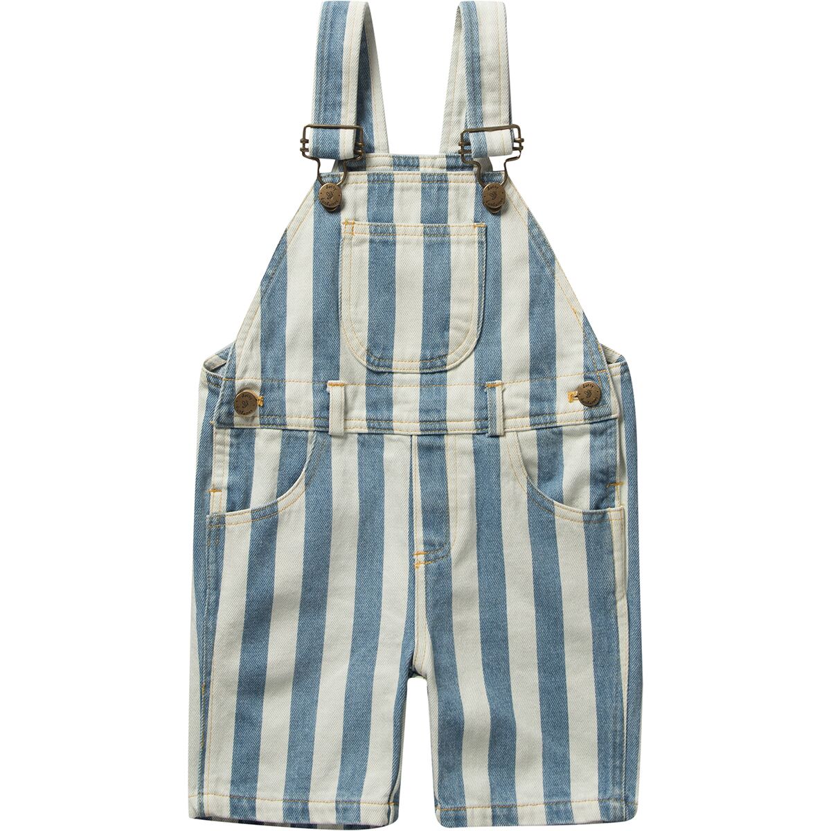 Dotty Dungarees Faded Stonewash Stripe Short - Toddlers'