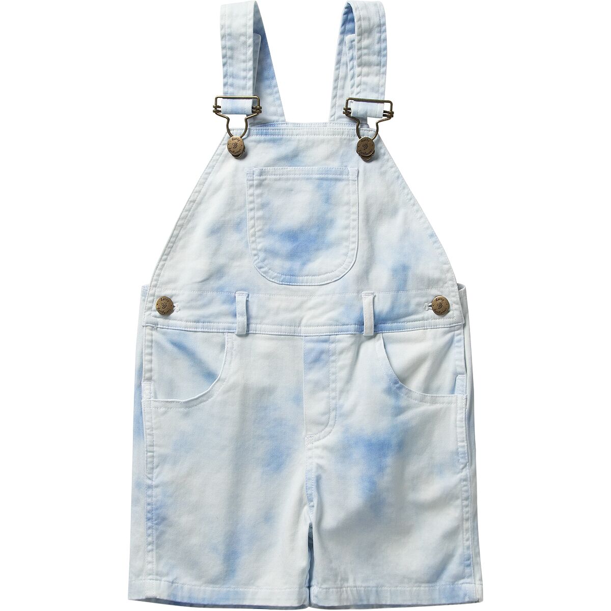 Dotty Dungarees Tie Dye Blue Short - Toddlers'