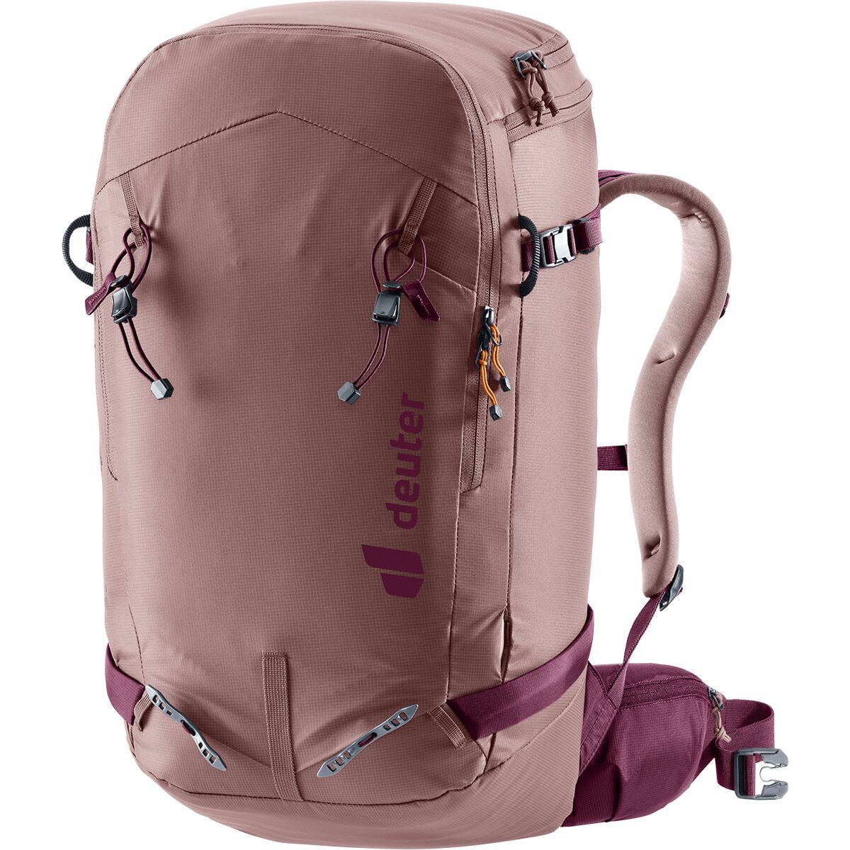 Image of Deuter Freerider Pro 30L+10L SL Backpack - Women's Ashrose/Cassis, One Size