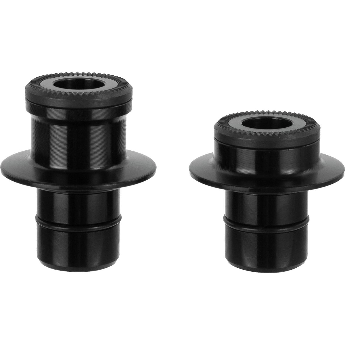 Image of DT Swiss Thru Bolt Conversion End Caps Black, Front, 9mm, 350/370