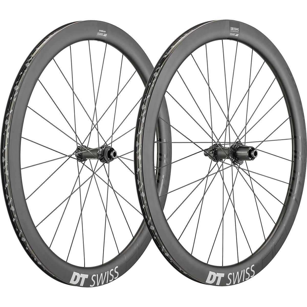 Image of DT Swiss HEC 1400 Spline 47 Disc Brake Wheel Black, Rear, Shimano HG/SRAM XDR 12x142mm, CL