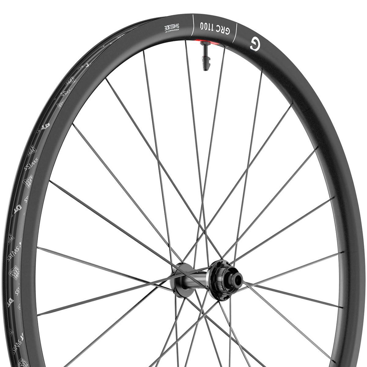Image of DT Swiss GRC 1100 Dicut 30 700c Centerlock Wheel Front, Black, 12x100mm