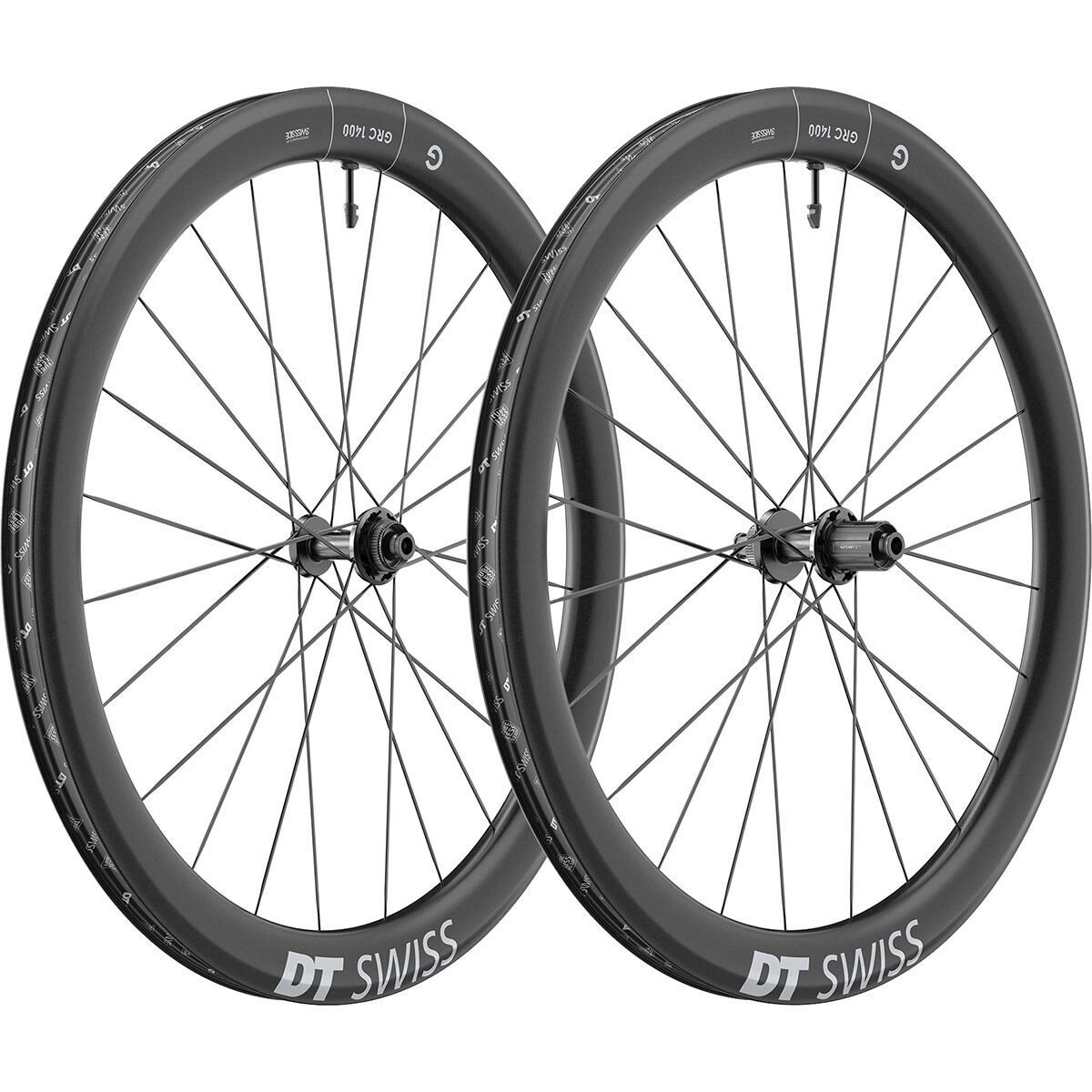 Image of DT Swiss GRC 1400 Dicut 50 700c Centerlock Wheel Rear, Black, 12x142mm, HG11, Ratchet EXP 36