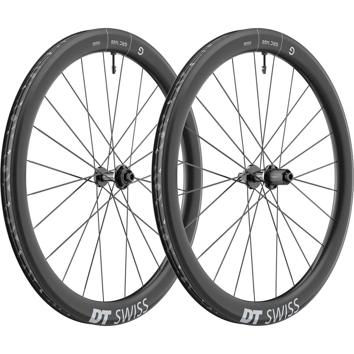 Image of DT Swiss GRC 1400 DICUT 30 Rear Wheel Black, HG 11 Road, Ratchet EXP 36