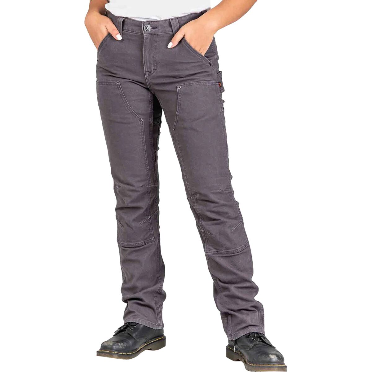 Image of Dovetail Workwear Britt Utility Pant - Women's Dark Grey Canvas, 12x34