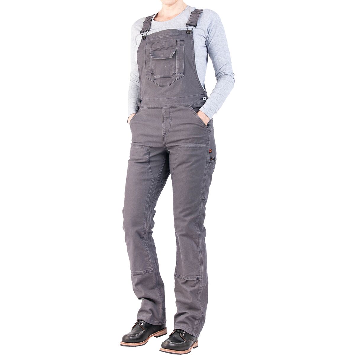 Image of Dovetail Workwear Freshley Overall - Women's Dark Grey Canvas, 2x32