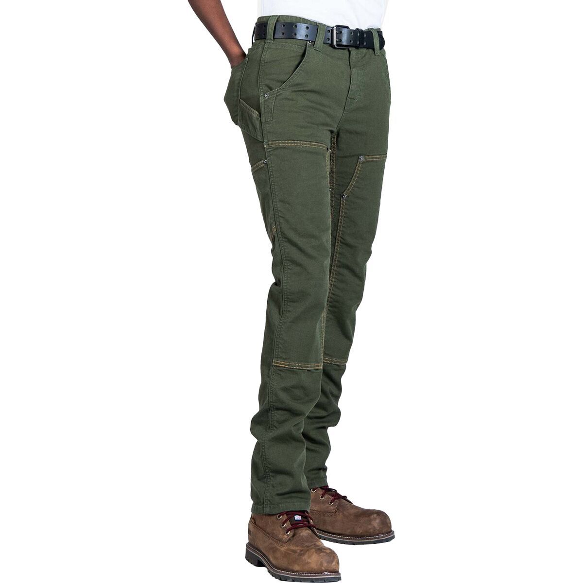 Image of Dovetail Workwear Maven X Pant - Women's Moss Green Canvas, 14x32