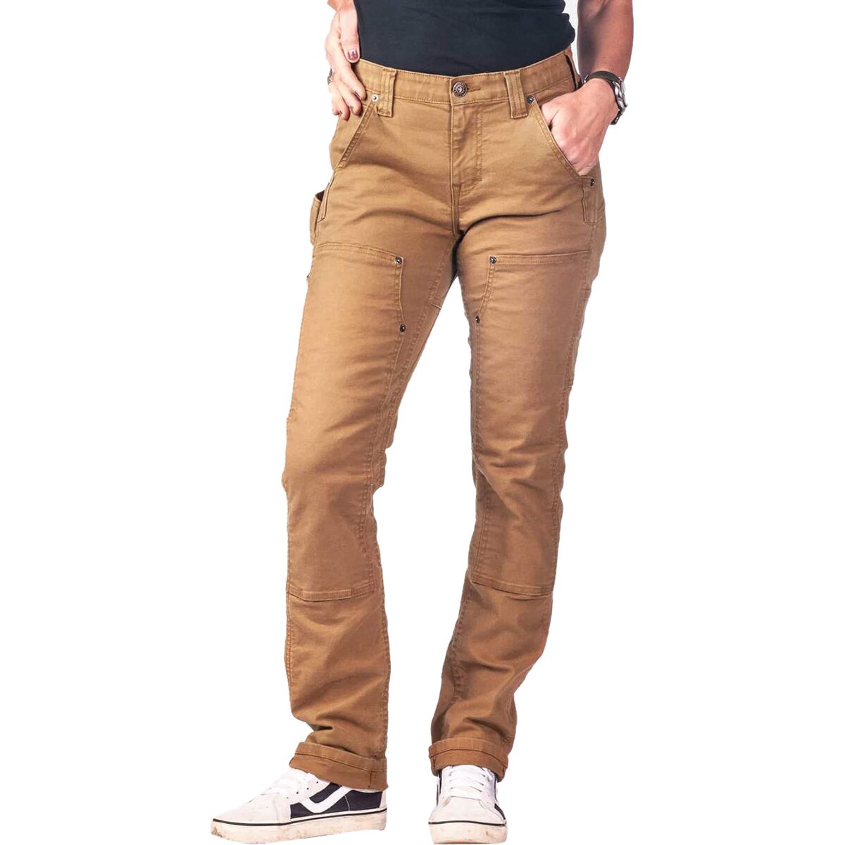 Image of Dovetail Workwear Maven X Pant - Women's Saddle Brown Canvas, 4x32