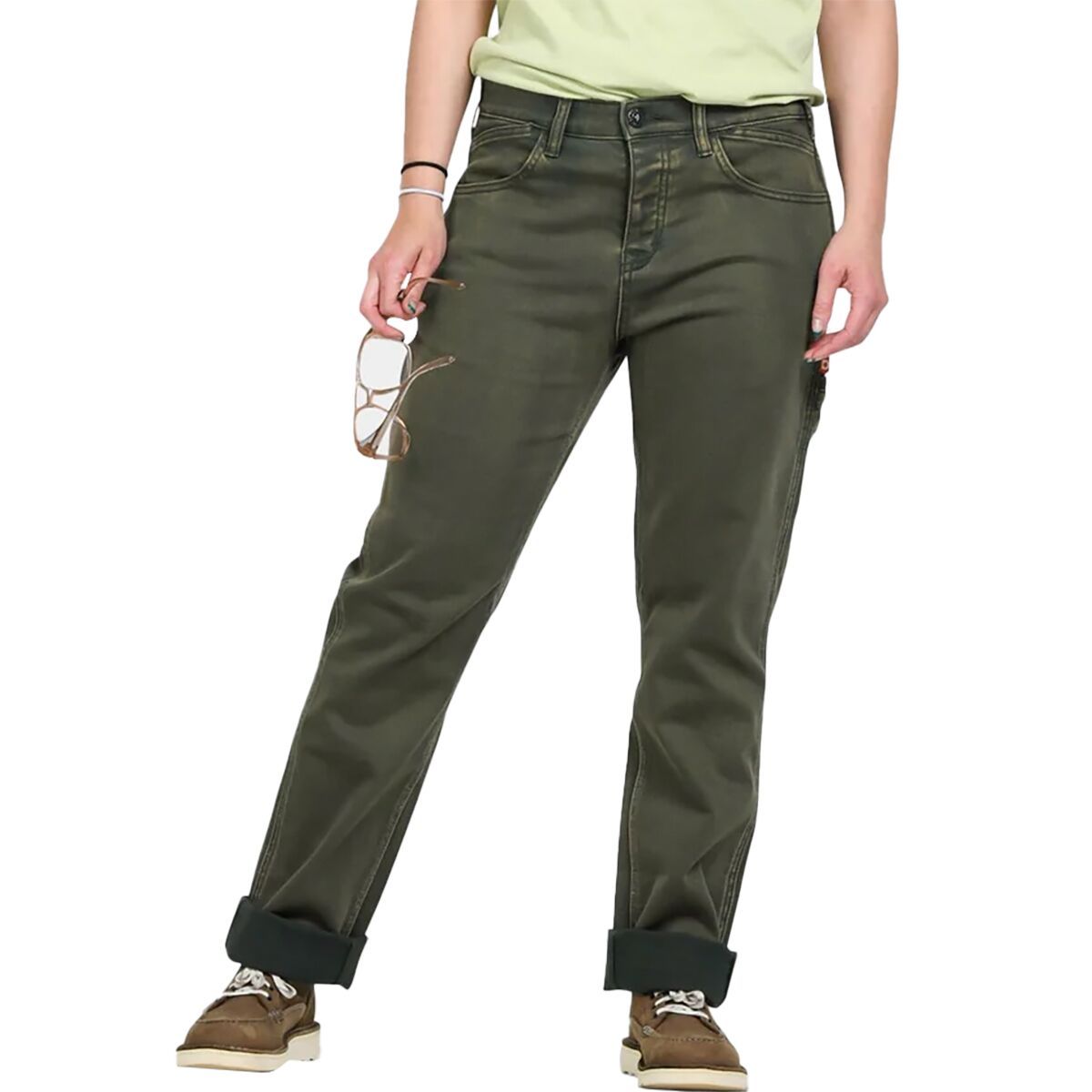 Dovetail Workwear Shop Pant - Women's Olive Green, 6x32