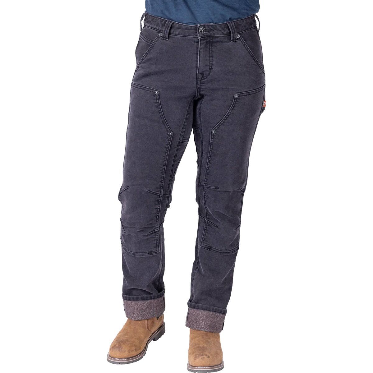 Image of Dovetail Workwear Britt Utility HotSwap Stretch Denim Pant - Women's Black, 2x32