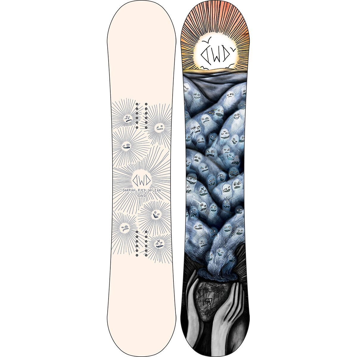 Image of Dinosaurs Will Die Darrah Snowboard - 2025 Cream, 149cm