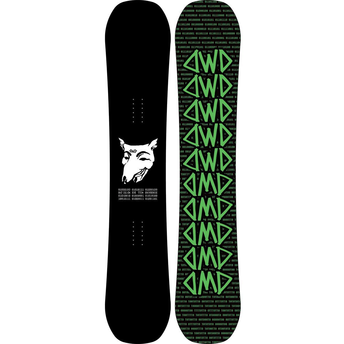 Image of Dinosaurs Will Die Rat Snowboard - 2025 Black, 153cm