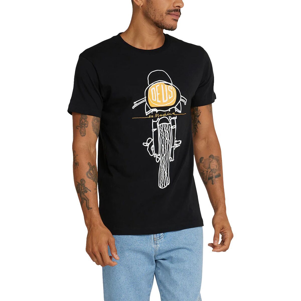 Deus Ex Machina Frontal Matchless T-Shirt - Men's Black, S