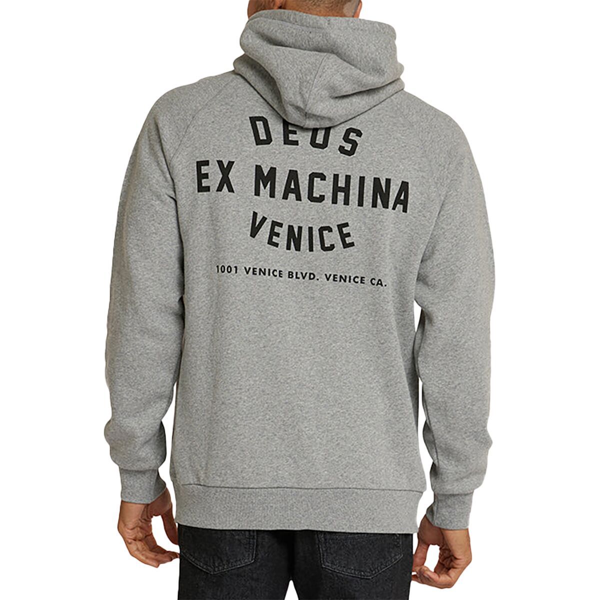 Deus Ex Machina Venice Address Hoodie - Men's Grey Marle, M