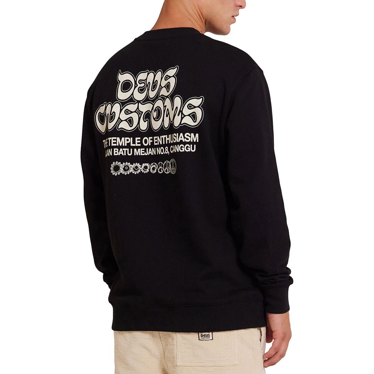 Deus Ex Machina Rinse Wash Crew Sweatshirt - Men's Anthracite, M